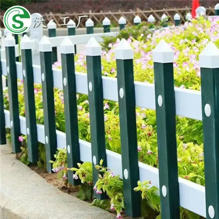 High Quality PVC Plastic White Picket Fence Garden Edging