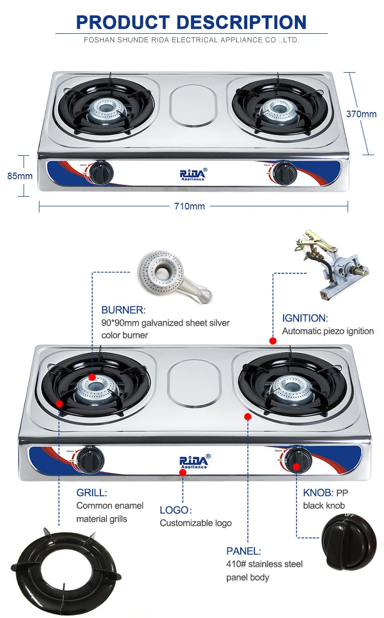 Hot Sale Southe Africa Market Cheap Factory Price Galvanzied Sheet Burner Stainless Steel Gas Stove