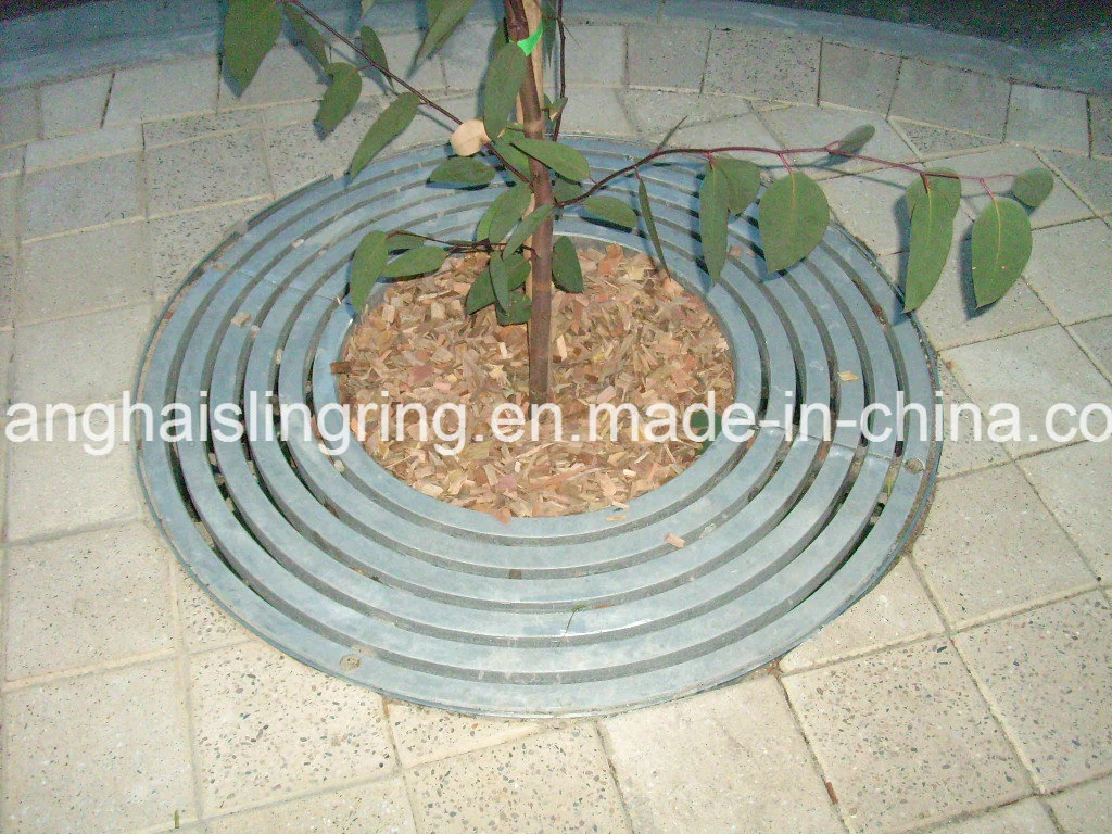 Customized Garden Furniture Street Tree Protection Rusted Metal Corten Steel Iron Casting Tree Grate