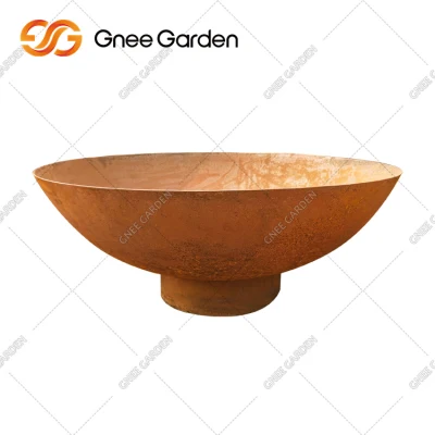 Braciere da giardino per esterno realizzato in acciaio Corten