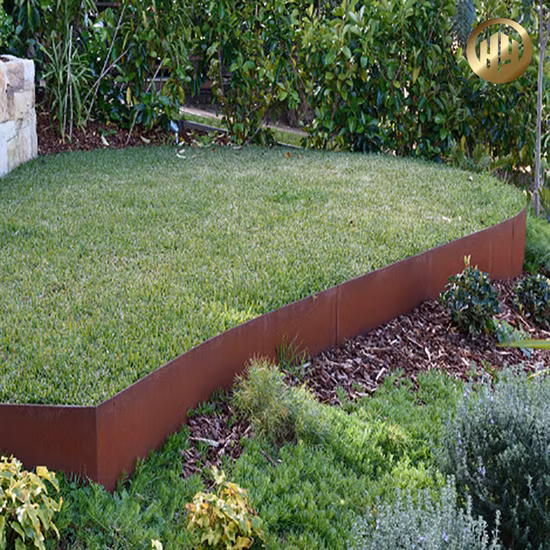Bordo decorativo per prato in metallo per il giardino