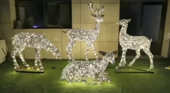 Scultura di base personalizzata in acciaio inossidabile per ornamento da giardino